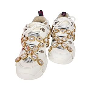 Gucci Flashtrek SEGA White Removable Crystal IT 35.5 US 5.5